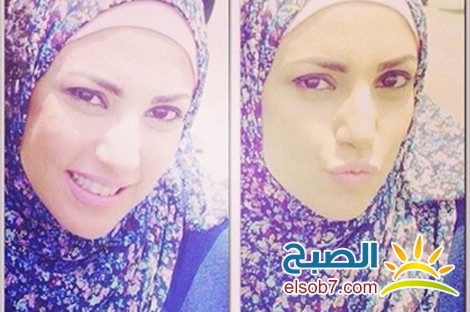 شاهد بالصور لأول مره الفنانه دره فى أول سيلفى لها بالحجاب 12 dorra