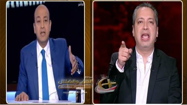 تامر أمين يهاجم عمرو أديب بسبب حملة الشعب يأمر