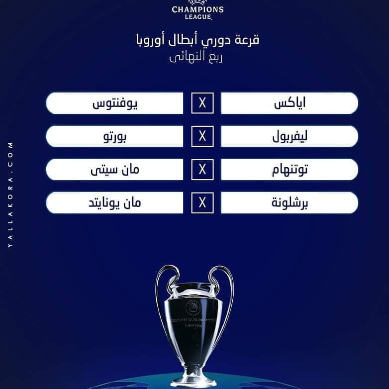 قرعة دوري أبطال أوروبا 2019