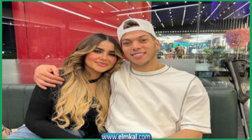 إمام عاشور وزوجته