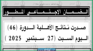 دخول الضمان الاجتماعي المطور