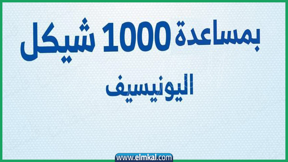 رابط اليونيسف للمساعدات 1000 شيكل 2025