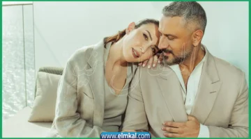 قيس الشيخ نجيب وزوجته وأولاده