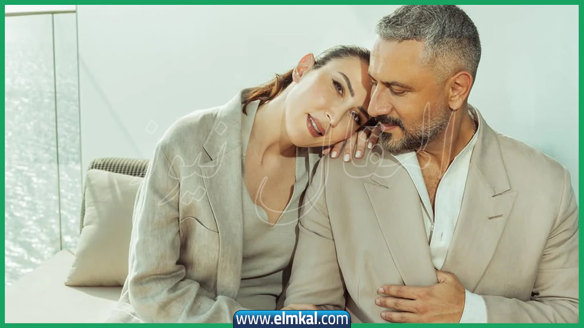 قيس الشيخ نجيب وزوجته وأولاده