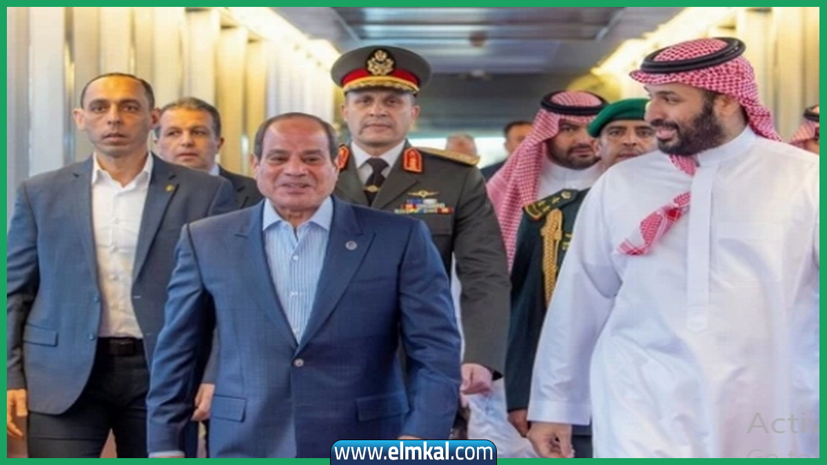 وصول الرئيس السيسي للسعودية والأمير محمد بن سلمان في استقباله