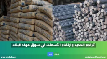 تراجع الحديد وارتفاع الأسمنت في سوق مواد البناء