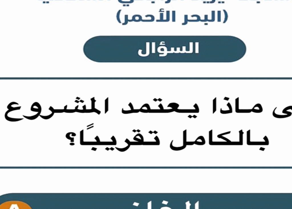 على ماذا يعتمد المشروع بالكامل تقريبًا
