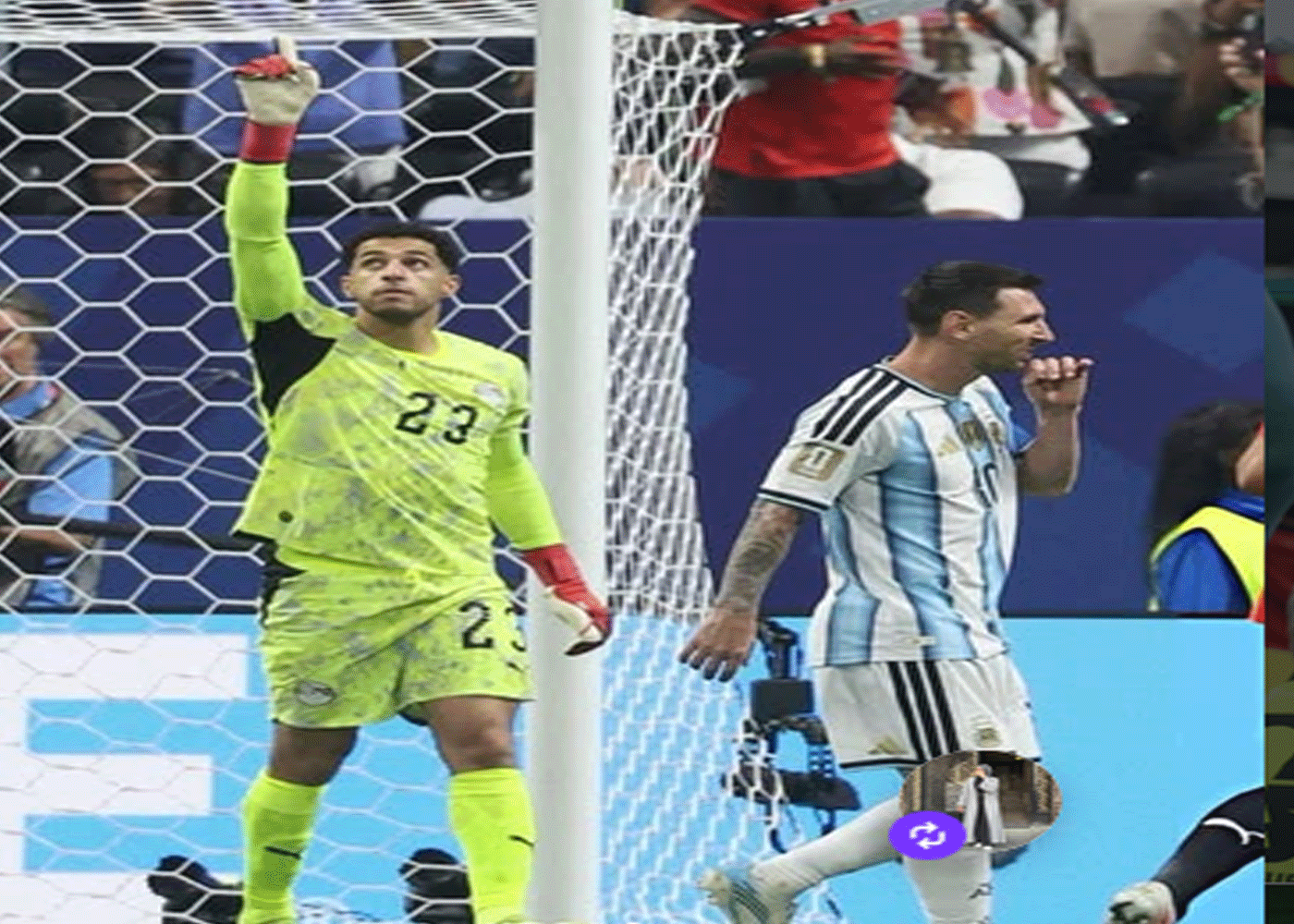 سر تصدي مصطفى شوبير لركلة الجزاء من ليونيل ميسي في مباراة الأرجنتين و مصر 12 تصدي مصطفى شوبير لركلة الجزاء من ليونيل ميسي