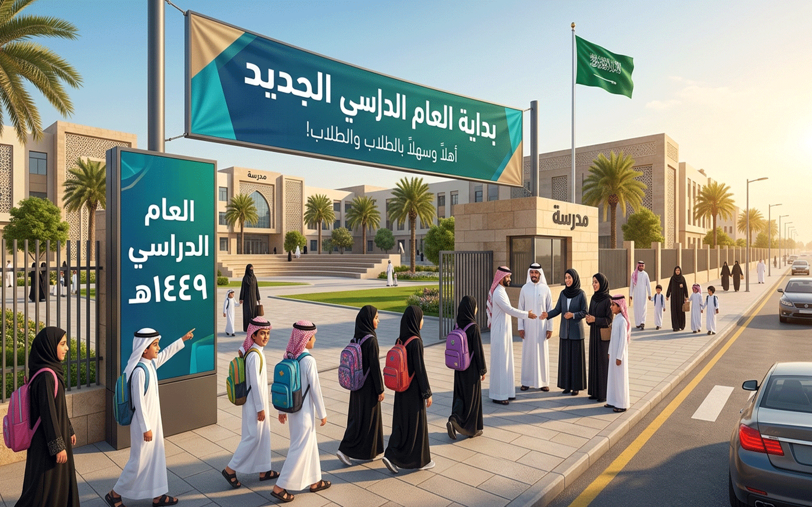 موعد افتتاح المدارس في السعودية 1449/1450 2 موعد افتتاح المدارس في السعودية 1449/1450